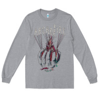 Heather Grey arcade fire hand Long Sleeve Tee - artisFamous