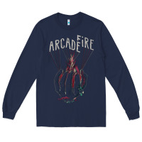 Navy arcade fire hand Long Sleeve Tee - artisFamous