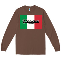Chestnut vespa motorcycle Long Sleeve Tee - artisFamous