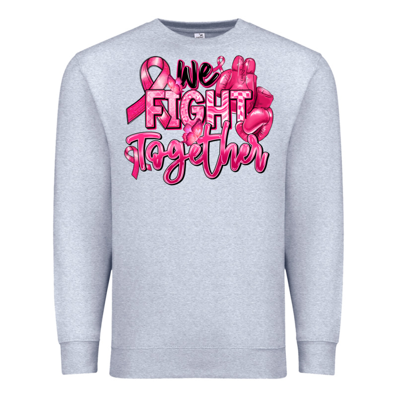 We Fight Together Breast Cancer Premium Sweatshirt by RanaPortraitStore | Teevron