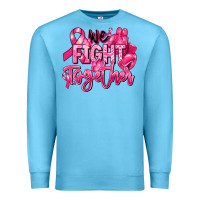 Ocean Blue we fight together breast cancer Premium Sweatshirt - RanaPortraitStore