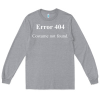 Heather Grey 404 costume not found in white version Long Sleeve Tee - artisFamous
