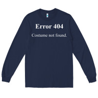 Navy 404 costume not found in white version Long Sleeve Tee - artisFamous