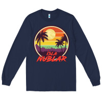 Navy isla nublar holiday Long Sleeve Tee - artisFamous
