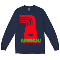 Navy fu manchu Long Sleeve Tee - artisFamous
