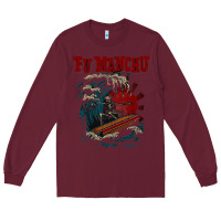 Burgundy fu manchu Long Sleeve Tee - artisFamous