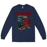 Navy fu manchu Long Sleeve Tee - artisFamous