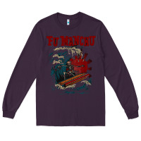 Plum fu manchu Long Sleeve Tee - artisFamous