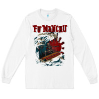 White fu manchu Long Sleeve Tee - artisFamous