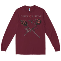 Burgundy Circa Survive Long Sleeve Tee - artisFamous