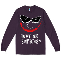 Plum why so serious Long Sleeve Tee - artisFamous