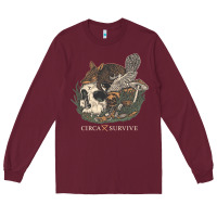 Burgundy Circa Survive Long Sleeve Tee - artisFamous
