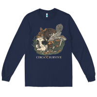 Navy Circa Survive Long Sleeve Tee - artisFamous