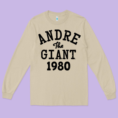 Andre The Giant 1980 Long Sleeve Tee Designed By Artisfamous