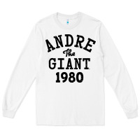 White andre the giant 1980 Long Sleeve Tee - artisFamous