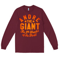 Andre The Giant 8th Wonder Of The World Long Sleeve Tee | Teevron