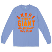 Colony Blue andre the giant 8th wonder of the world Long Sleeve Tee - artisFamous