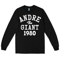 Black andre the giant 1980 Long Sleeve Tee - artisFamous