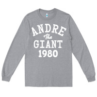 Heather Grey andre the giant 1980 Long Sleeve Tee - artisFamous