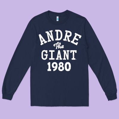 Andre The Giant 1980 Long Sleeve Tee Designed By Artisfamous
