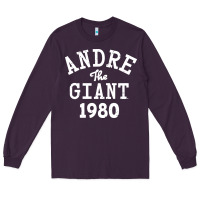 Plum andre the giant 1980 Long Sleeve Tee - artisFamous