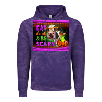 Cloud Purple eat drink and be scary cow Vintage Hoodie - LillyAllenDesigns