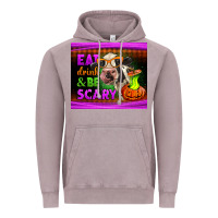 Vintage Zinc eat drink and be scary cow Vintage Hoodie - LillyAllenDesigns