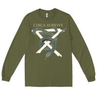 Army Green Circa Survive Long Sleeve Tee - artisFamous