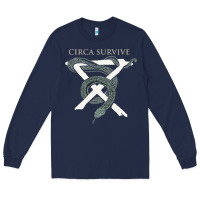 Navy Circa Survive Long Sleeve Tee - artisFamous