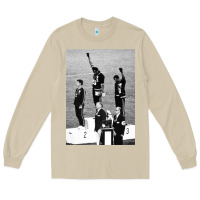 Mushroom black power black fist 1968 olympics Long Sleeve Tee - artisFamous