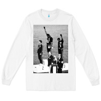 White black power black fist 1968 olympics Long Sleeve Tee - artisFamous