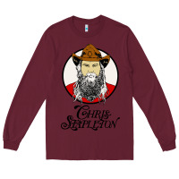Burgundy chris stapleton Long Sleeve Tee - artisFamous