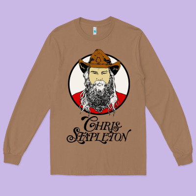 Chris Stapleton Long Sleeve Tee Designed By Artisfamous