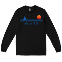Black amity island 1975 Long Sleeve Tee - artisFamous