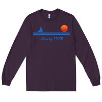 Plum amity island 1975 Long Sleeve Tee - artisFamous