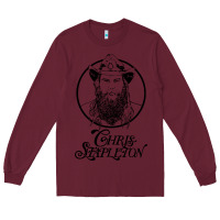 Burgundy chris stapleton Long Sleeve Tee - artisFamous
