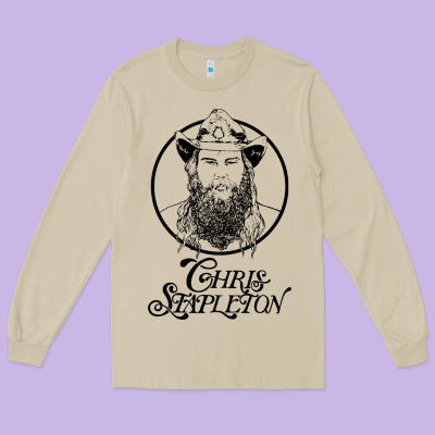 Chris Stapleton Long Sleeve Tee Designed By Artisfamous