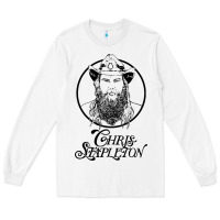 White chris stapleton Long Sleeve Tee - artisFamous
