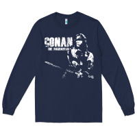 Navy conan the barbarian vintage Long Sleeve Tee - artisFamous
