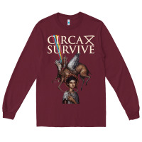 Burgundy Circa Survive Long Sleeve Tee - artisFamous