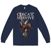 Navy Circa Survive Long Sleeve Tee - artisFamous