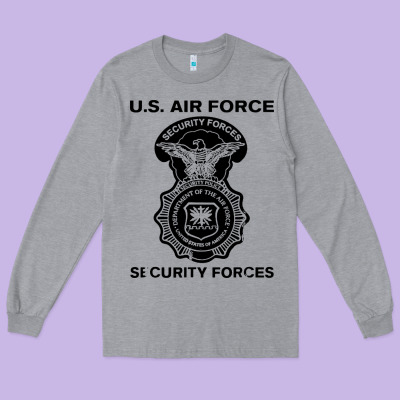 Air Force Security Forces Long Sleeve Tee Designed By Artisfamous