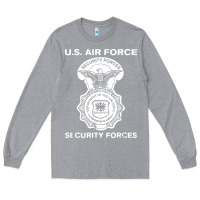 Heather Grey air force security forces Long Sleeve Tee - artisFamous