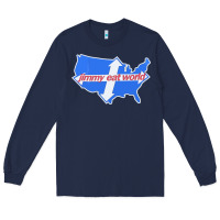 Navy Jimmy Eat World Long Sleeve Tee - artisFamous