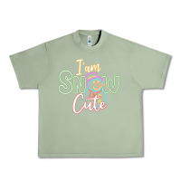 Oil Green l am snow cute Urban Heavy Tee - CowhideDigitalArt