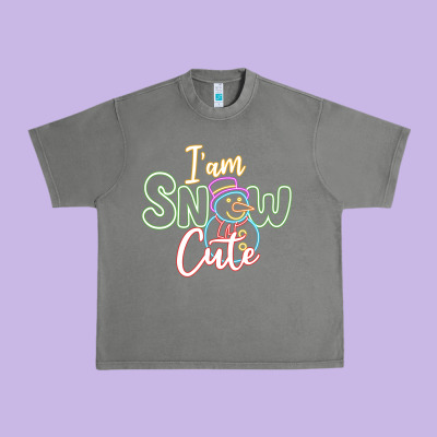 L Am Snow Cute Urban Heavy Tee Designed By Cowhidedigitalart