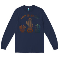 Navy cool cactus Long Sleeve Tee - artisFamous