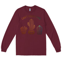 Burgundy cool cactus Long Sleeve Tee - artisFamous