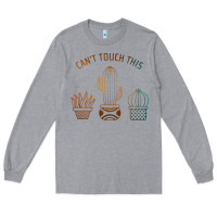 Heather Grey cool cactus Long Sleeve Tee - artisFamous