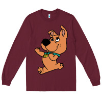 Burgundy scrappy doo fists Long Sleeve Tee - artisFamous